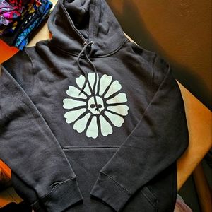 Lane 7 mens medium skull hoodie NWOT